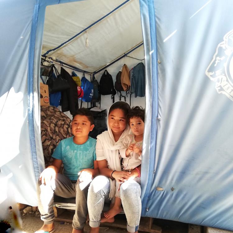 refugee family